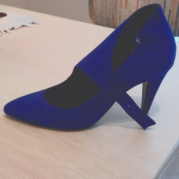Nine West blue suede shoes - Picture 2 of 12